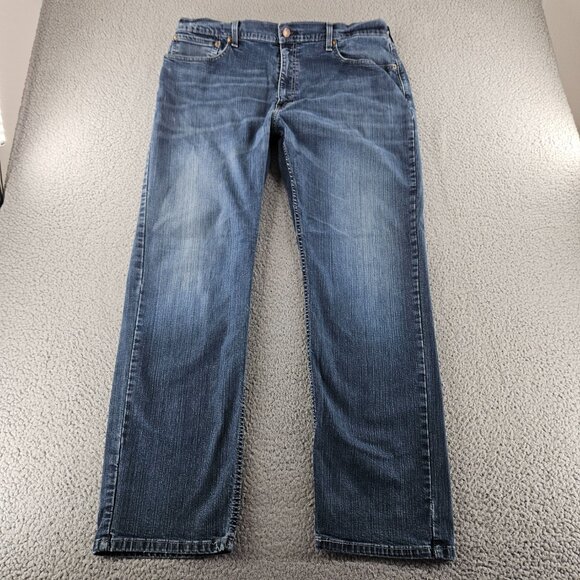 Levis Jeans Mens 38x32 Blue 559 Relaxed Fit Straight Leg Stretch Denim - Picture 1 of 16